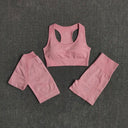 Seamless Yoga Set Women Leggings Crop Top