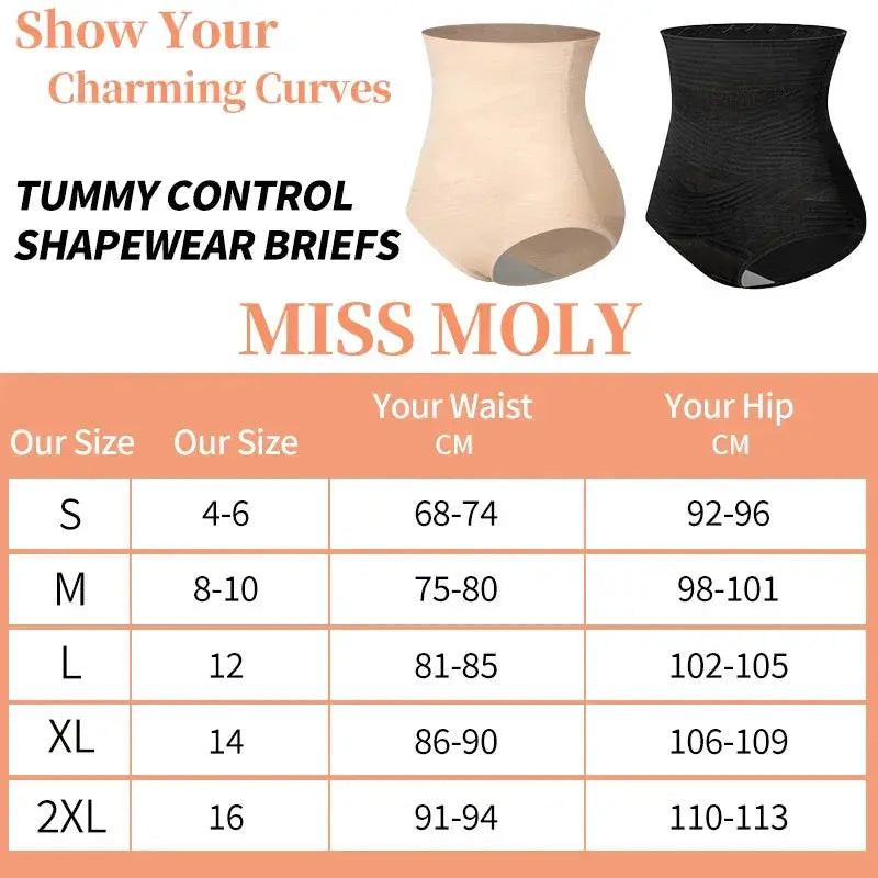 High Waist Tummy Control Shapewear For Butt Lifting Slimming