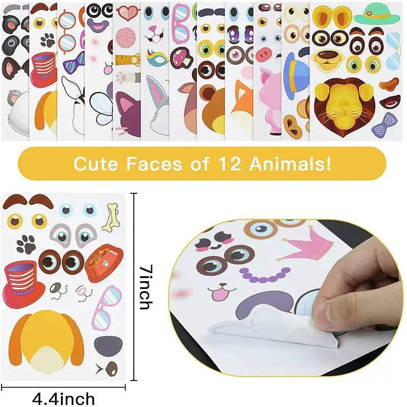 Kids Animal Puzzle Sticker Game for Fun Learning Experience