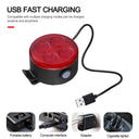 Waterproof Mini Bike Lamp Front Light White Taillight Red