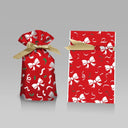 Santa Candy Bags with Snowflakes - Durable Gift Wrap