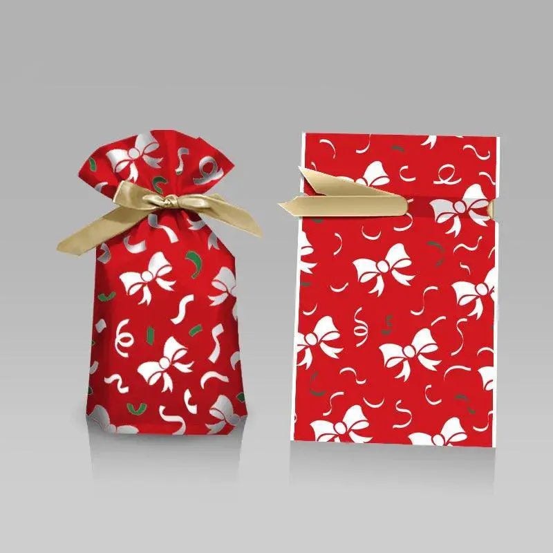 Santa Candy Bags With Snowflakes Durable Gift Wrap