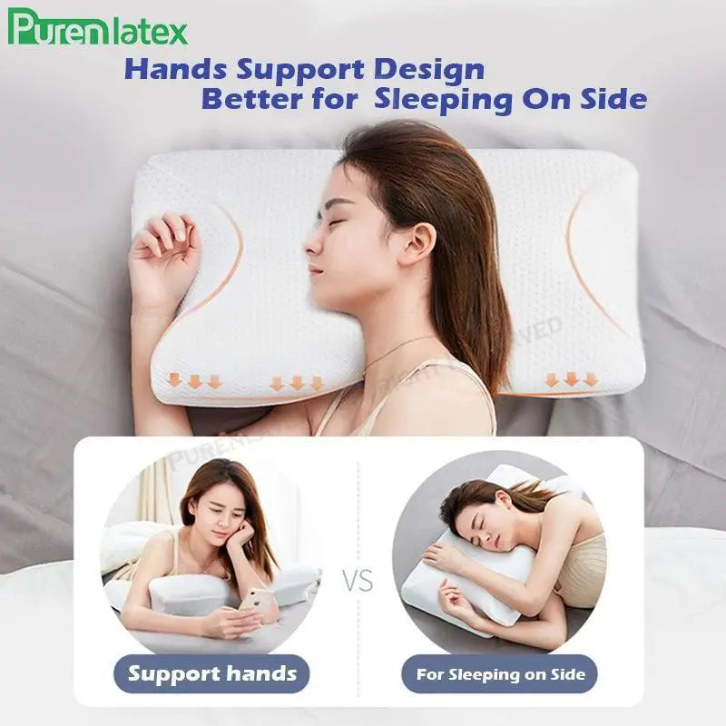 Ergonomic Memory Foam Neck Pillow For Neck Pain Relief