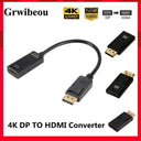 Enhanced 4K DisplayPort To HDMI Adapter Plug And Play