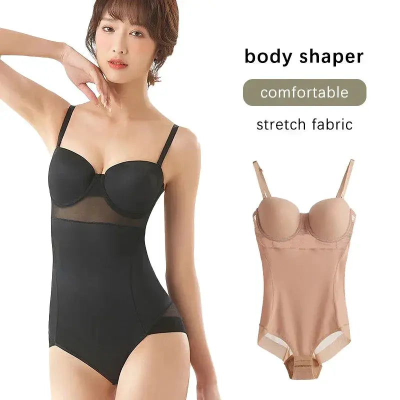 Wechery Womens Black Shapewear Bodysuit for Comfort