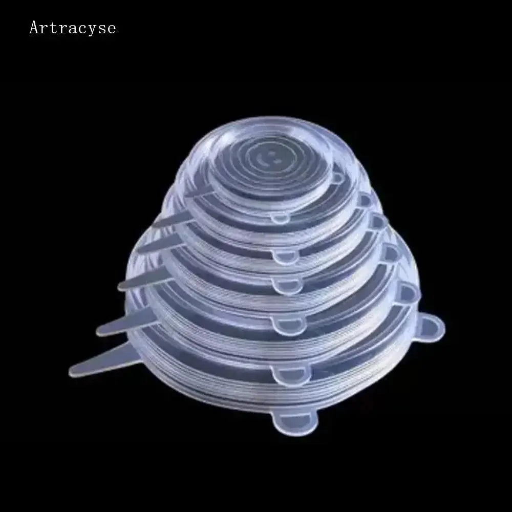 Reusable Silicone Stretch Lids For Food Storage Eco Friendly