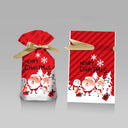 Santa Candy Bags with Snowflakes - Durable Gift Wrap