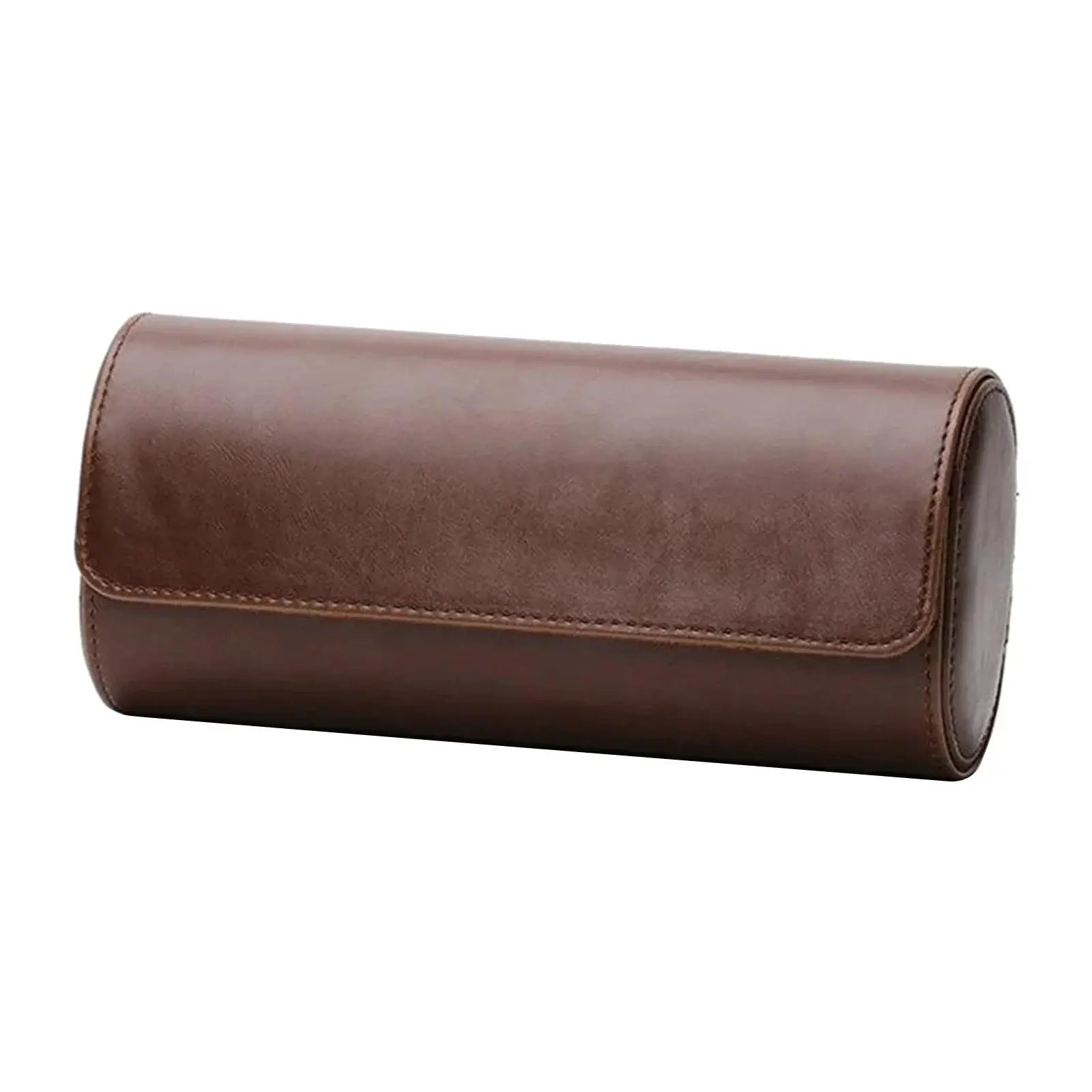 Vintage Leather Watch Roll Travel Case for Watches