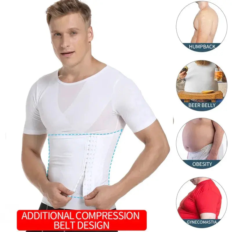 Men's Compression Shapewear Shirt for Tummy Control