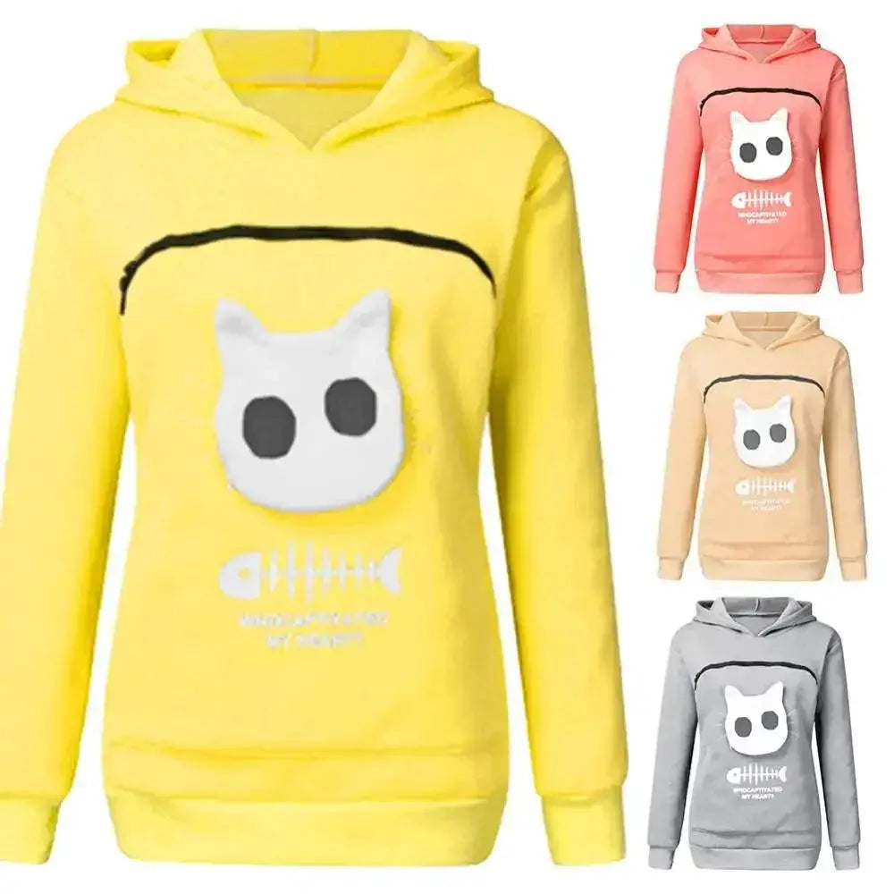 Furry Friends Kangaroo Pouch Hoodie Keeps Your Pet Close