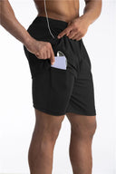 Summer Running Shorts Men 2 in 1 Quick Dry Gym Shorts
