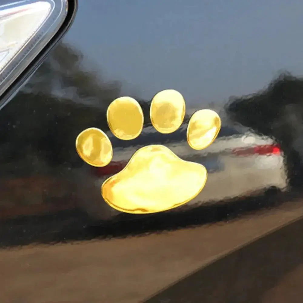Cool Paw 3D Animal Footprint Car Decals Set Of 2 Pack