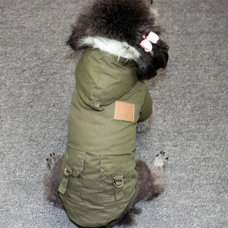 Dog Winter Coat Jacket Hoodie For Small Medium Dogs