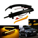 Angrong 2X Amber Dynamic LED Wing Mirror Signal Light For Audi Q5 SQ5 2008-2017