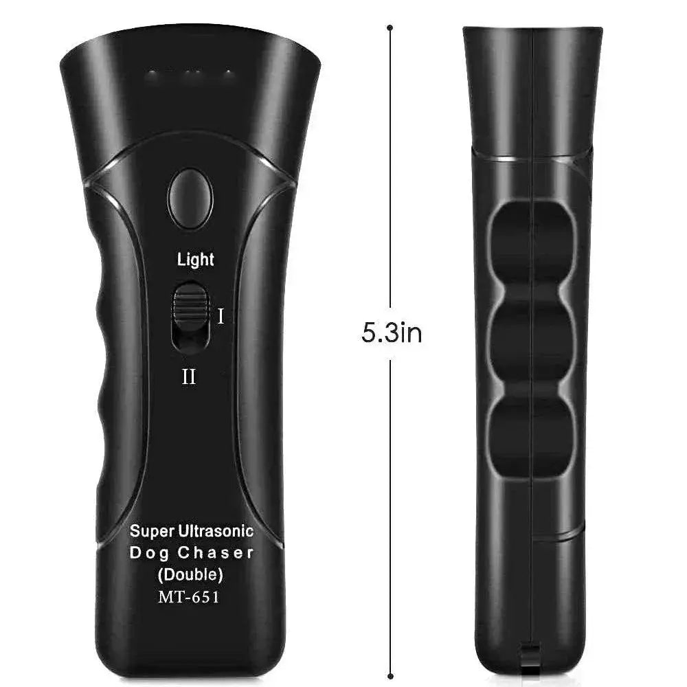 Pet Dog Anti Barking Ultrasonic Trainer With LED Flashlight
