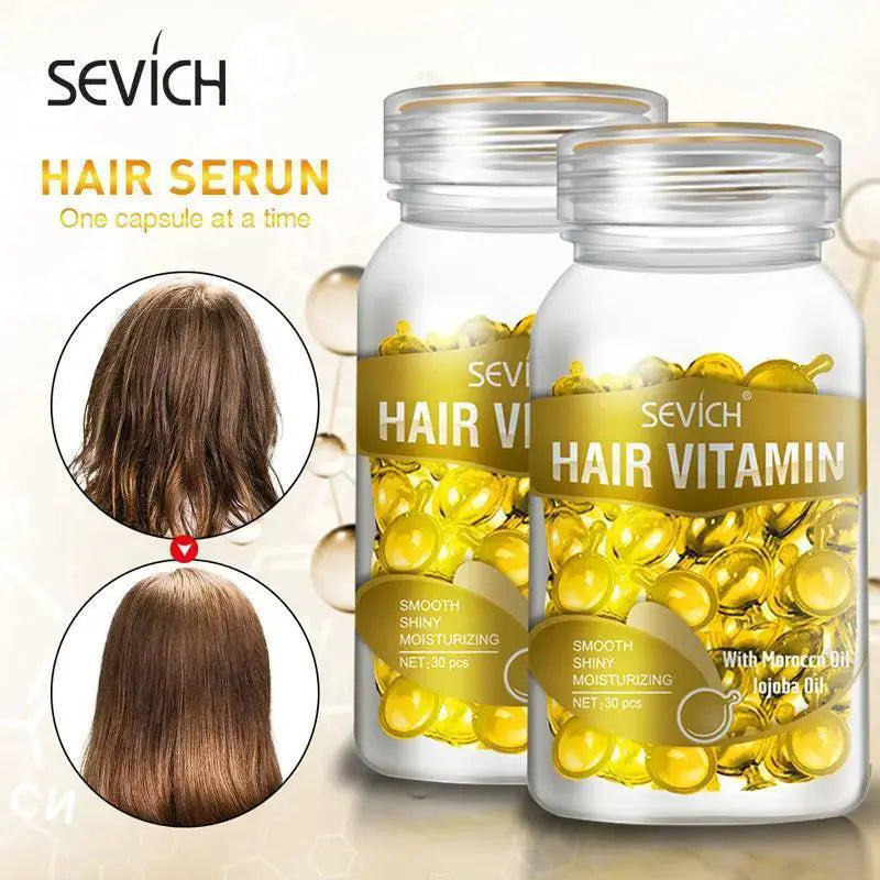 Moroccan Hair Revitalizing Capsules For Damaged Hair Repair