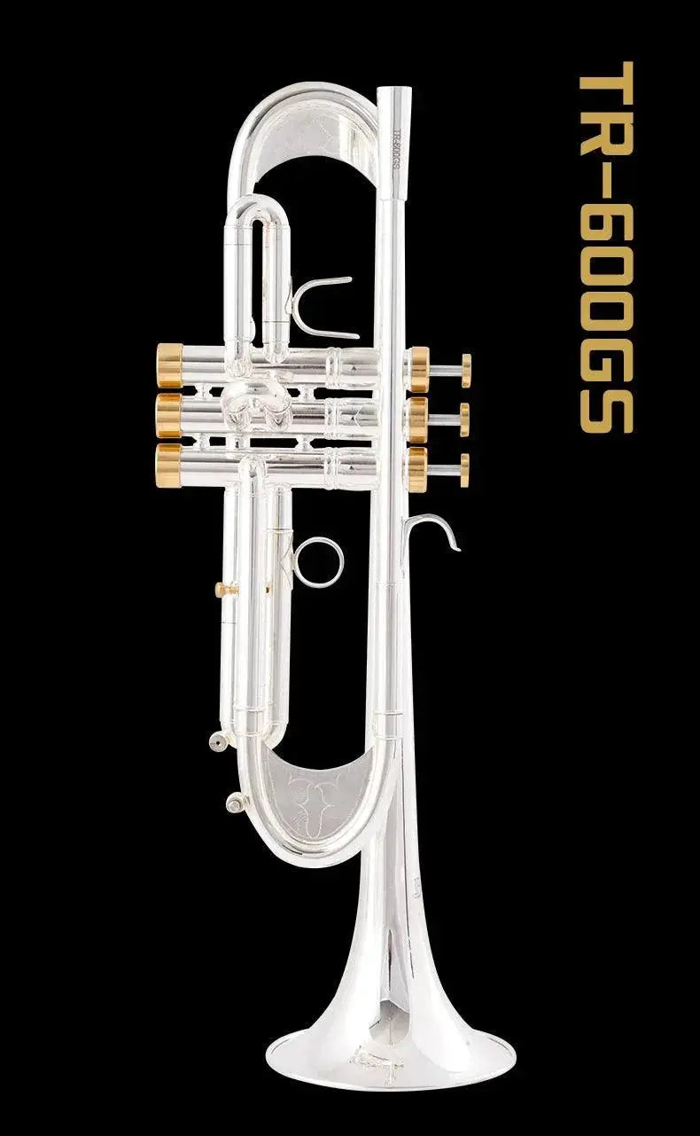 New Arrival Bb Trumpet Gold Lacquer Silver Plated Finish