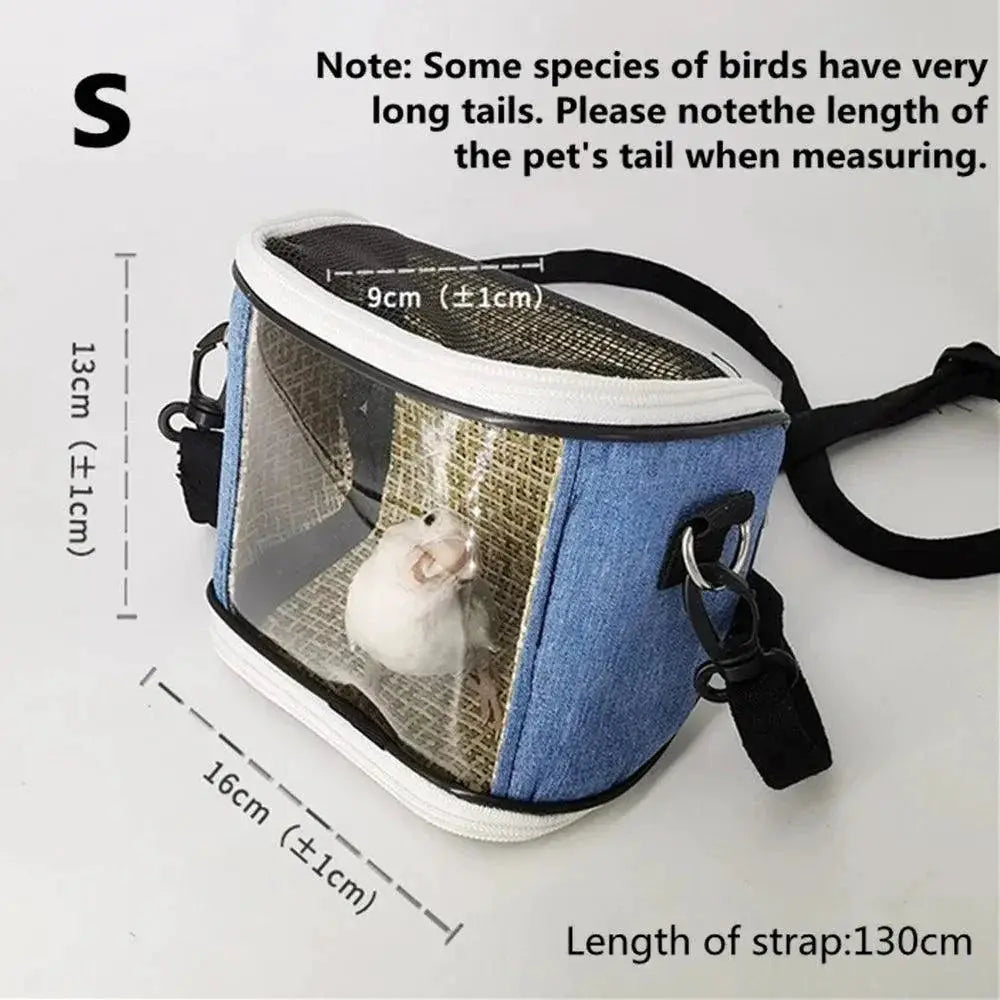 Lightweight Portable Bird Cage Parrot Carrier Travel Bag