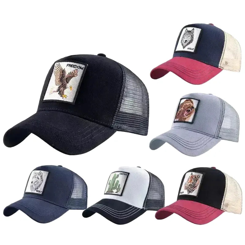 Breathable Baseball Cap for Outdoor Fans — White Eagle