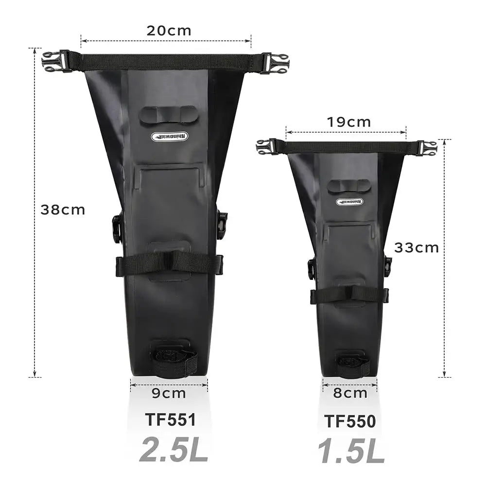 Rhinowalk Bicycle Saddle Bag 1.5L 2.5L Full Waterproof Cycling Seat Bag MTB Road Repair Tools Bag Bike Tail Pack Accessories