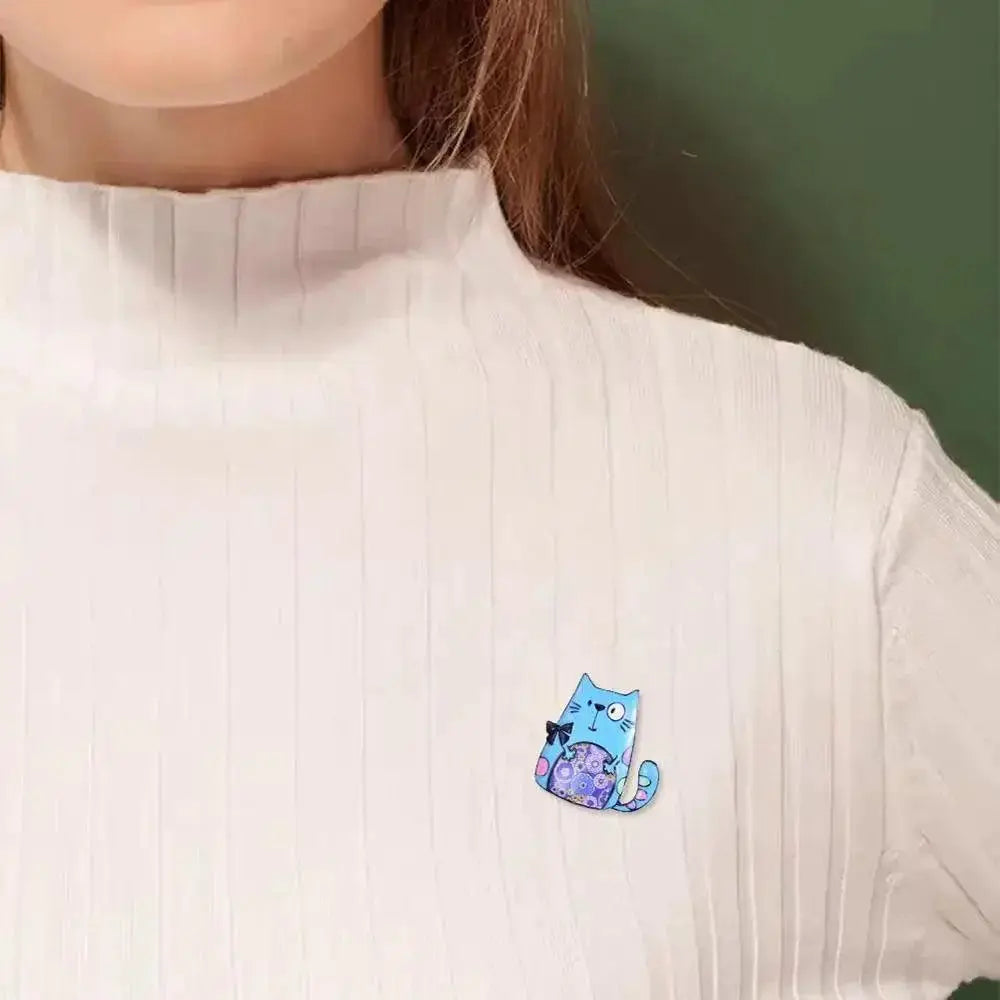 Animal Anime Enamel Brooch Pins Cute Fashion Jewelry Gift