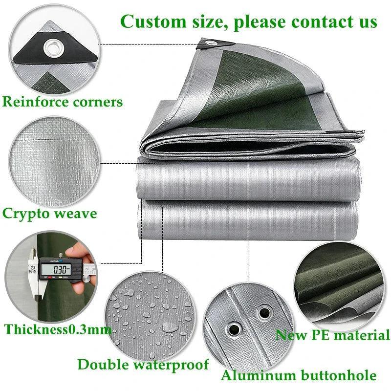 PE Tarpaulin Waterproof Outdoor Cover For Garden Boat Car