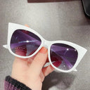 Vintage Cat Eye Sunglasses For Women Oversized Designer Shades