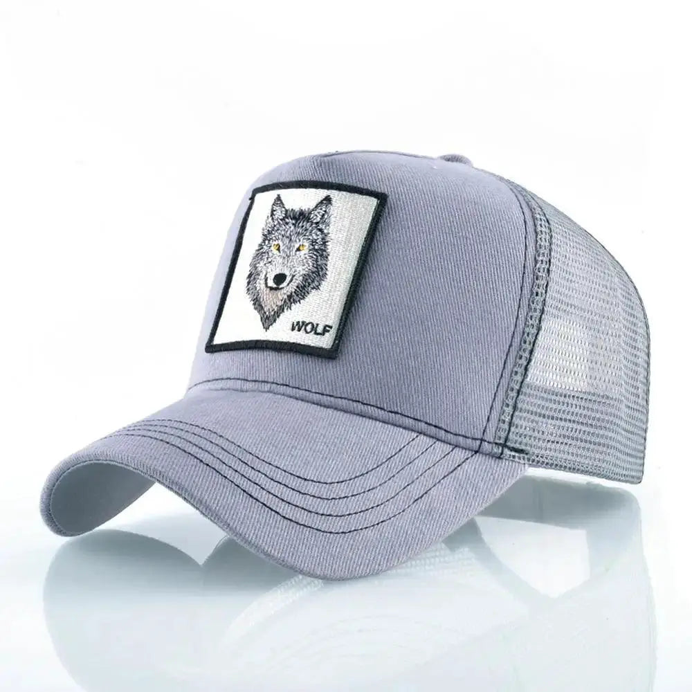 Breathable Baseball Cap for Outdoor Fans — Gray Bear