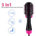 One Step Hair Dryer and Volumizer Round Hot Air Brush