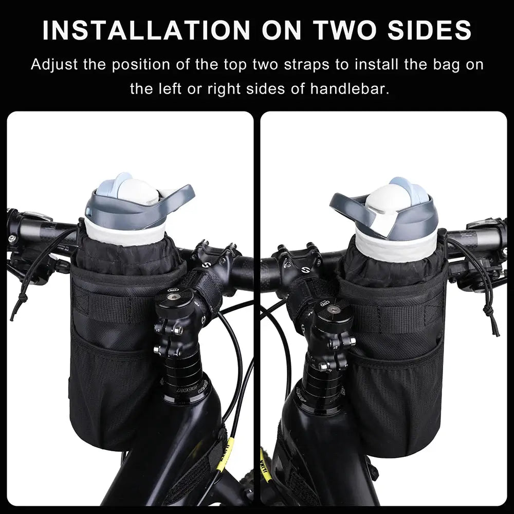 Rhinowalk Bicycle Bag Bike Bottle Holder Cycling Water Bottle Carrier Pouch MTB Bike Insulated Kettle Handlebar Bag Accessories