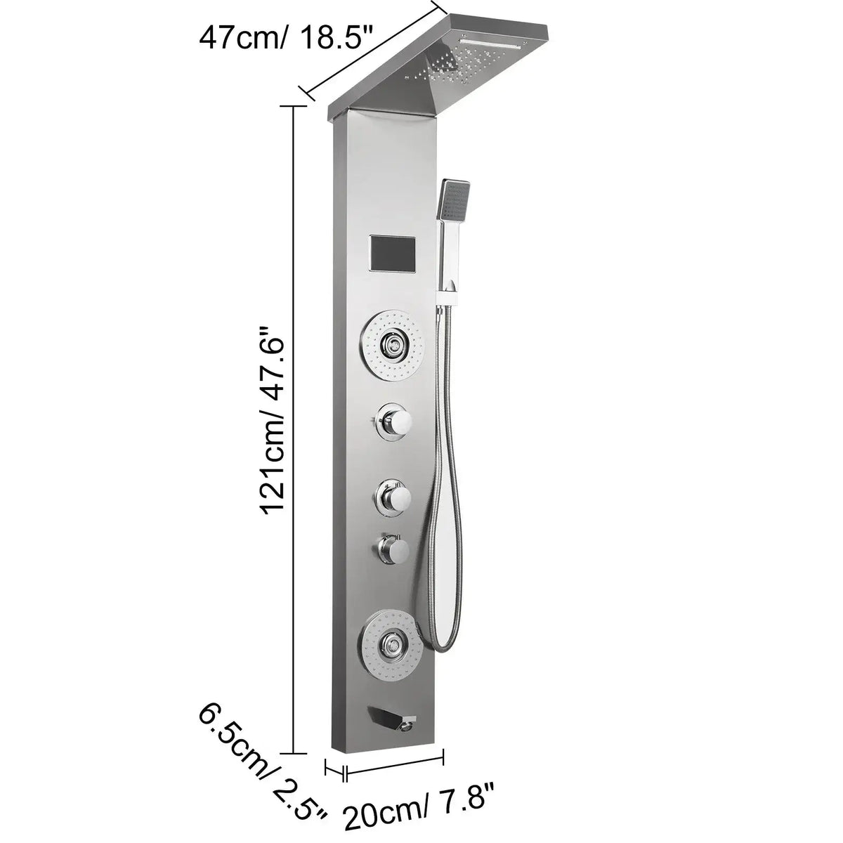 Shower Panel System for Home Spa Jets — product view 8