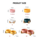 Ceramic Pet Feeding Bowls Eco Friendly Colorful Durable