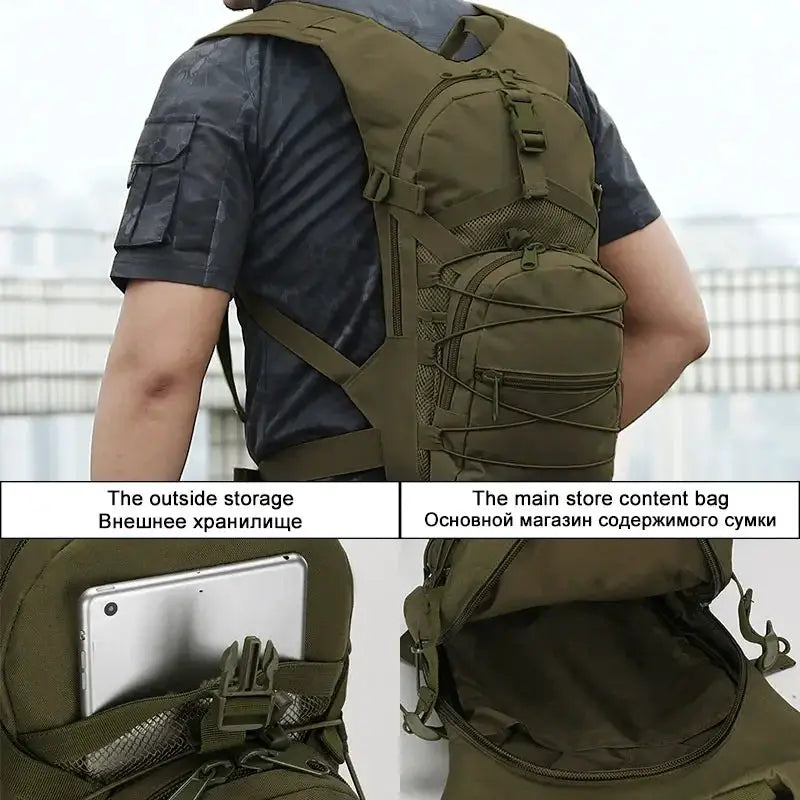 Compact 15L Molle Tactical Backpack For Outdoor Sports