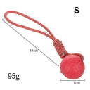HOOPET Red Rubber Dog Toy Ball for Puppies and Pitbulls