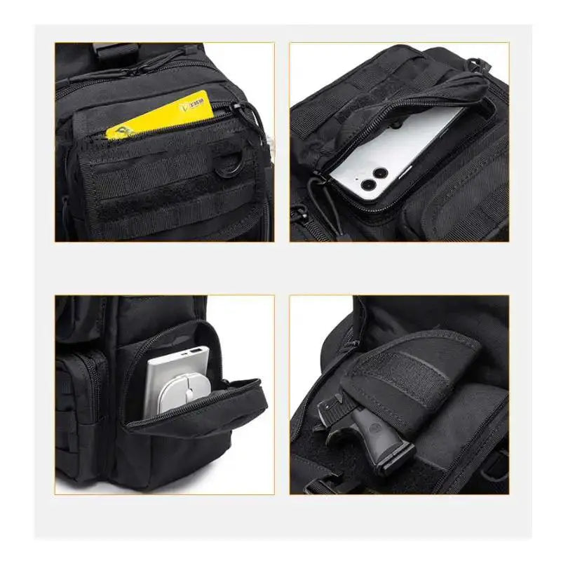 Tactical Chest Sling Bag Mens Riding Hunting Backpack