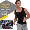 Men Sauna Sweat Vest Waist Trainer Compression Shirt Slimming