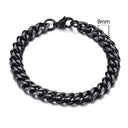 Vnox 3-11mm Chunky Miami Curb Chain Bracelet for Men