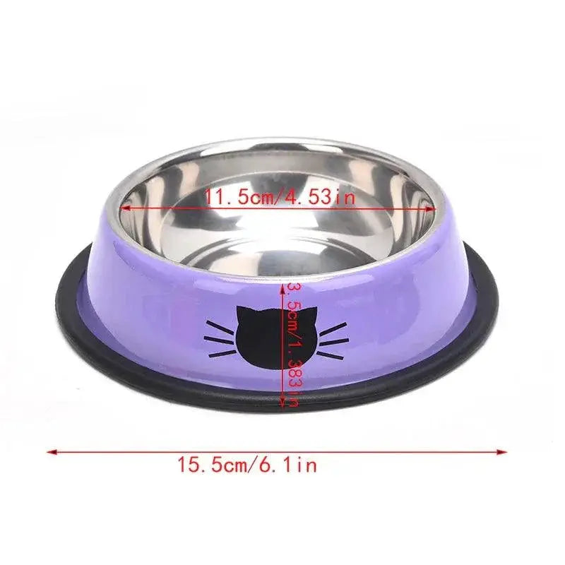 Thick Non Slip Stainless Steel Pet Bowl For Ultimate Dining