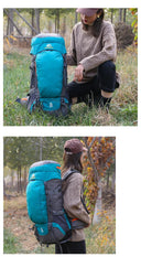 65L Camping Backpack Large Capacity Waterproof Hiking Bag