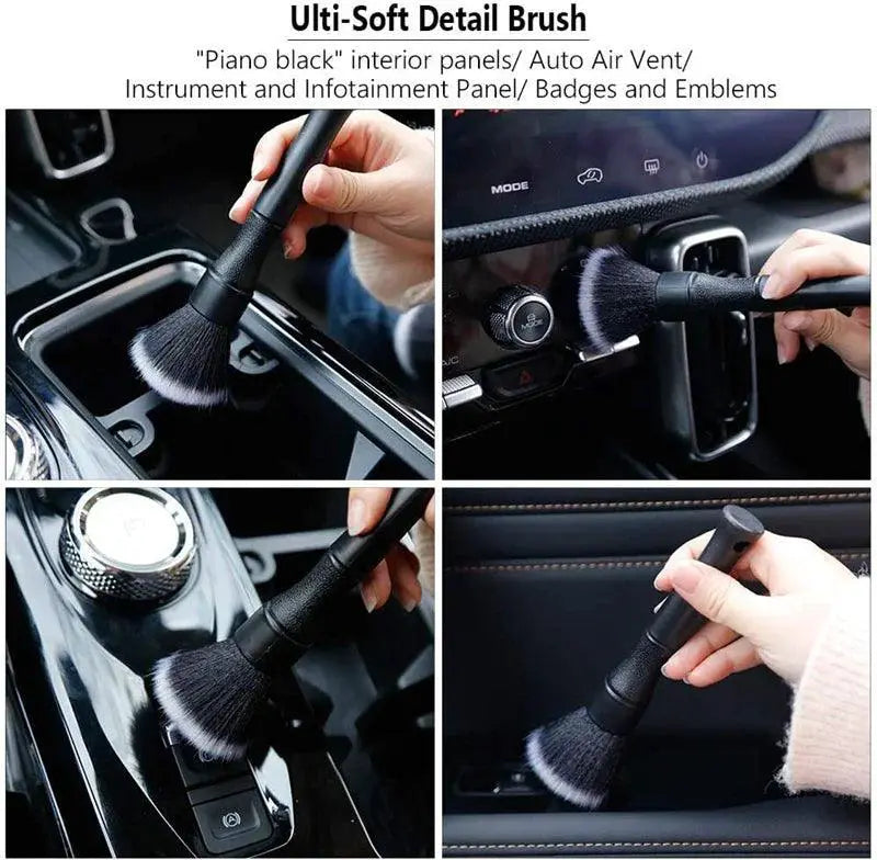 Ultra Soft Car Detail Brush For Gentle Seat And Leather Care