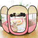 Portable Octagonal Pet Playpen for Large Dogs Comfort
