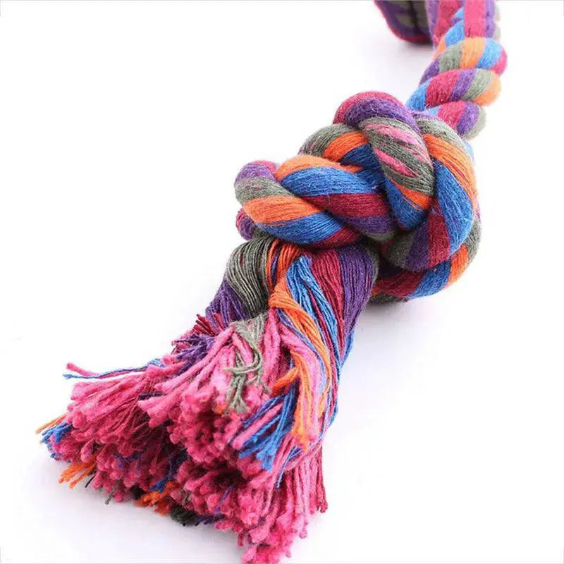 Dog Rope Chew Toy Grind Tooth Cleaning Fun Durable