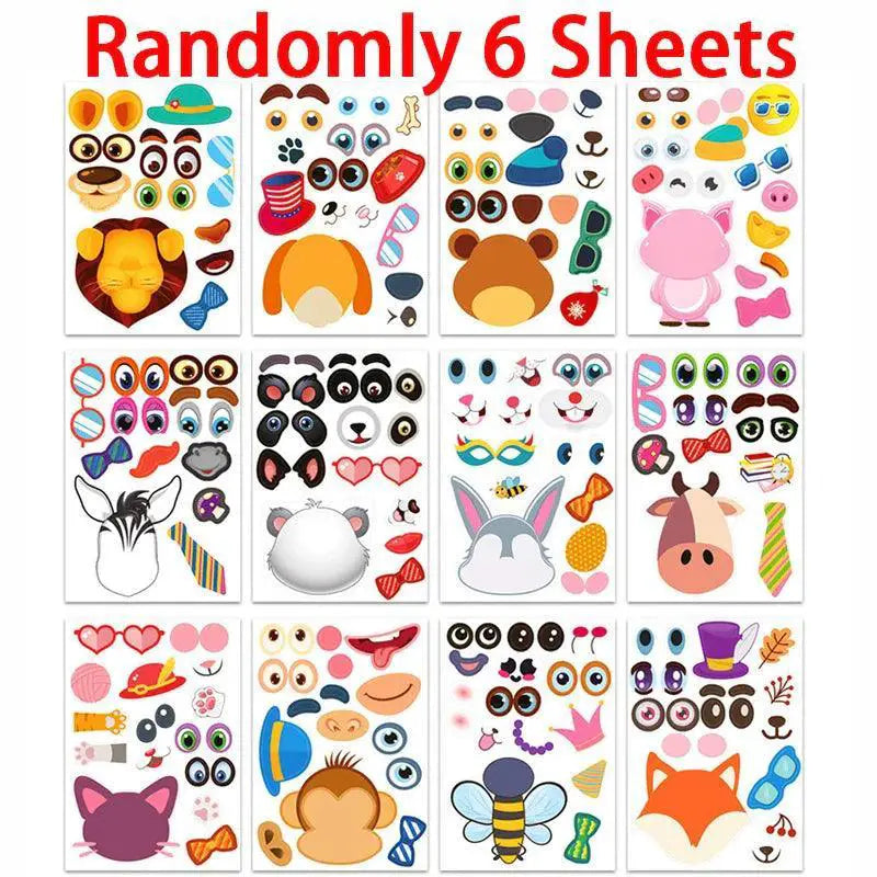 Kids Animal Puzzle Sticker Game for Fun Learning Experience