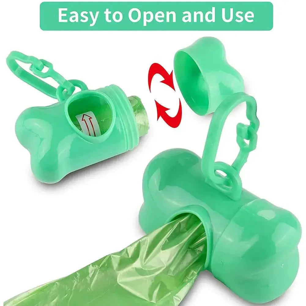 Biodegradable Pet Waste Bags With Leash Clip For Dogs
