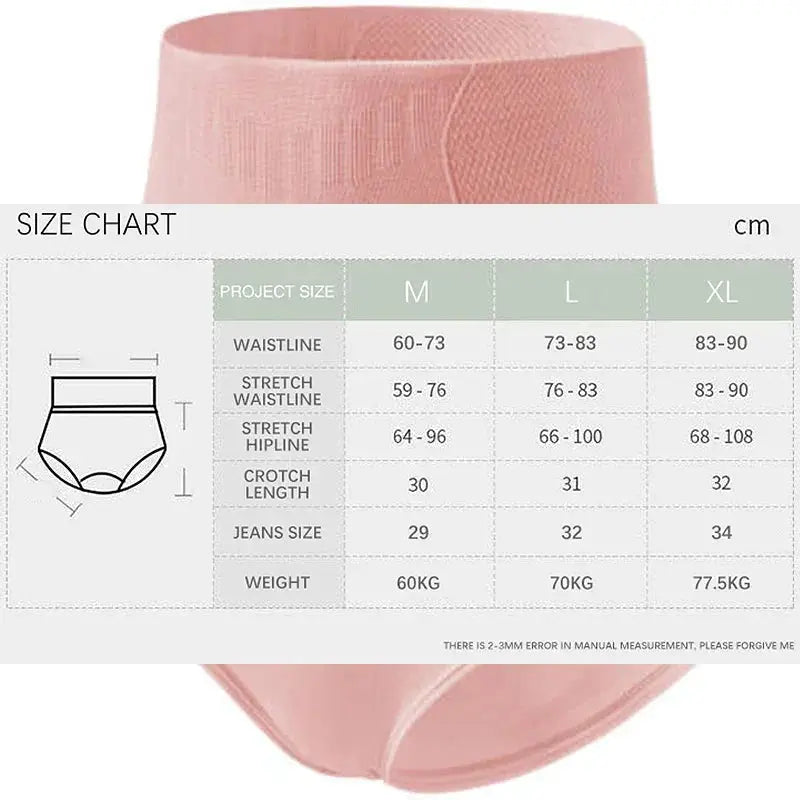 Seamless High Waist Shapewear Panties Women Tummy Control