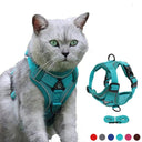 Escape-Proof Breathable Cat Harness With Reflective Leash