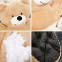 Cozy Bear Hug Dog Bed Winter Warm Plush Cat Mat Nest Sofa