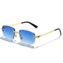Stylish UV400 Rimless Square Sunglasses for Men and Women