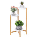 Bamboo Plant Stands Indoor, 3 Tier Tall Corner Holder