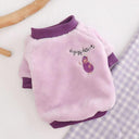 Winter Pet Fleece Coat Cute Fruit Print Jacket for Dogs